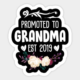 Promoted to Grandma 2019 Sticker